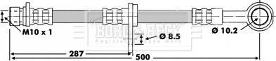 Borg & Beck BBH6202 - Əyləc şlanqı furqanavto.az