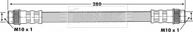 Borg & Beck BBH6765 - Əyləc şlanqı furqanavto.az