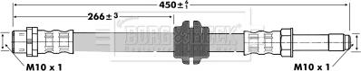 Borg & Beck BBH6762 - Əyləc şlanqı furqanavto.az