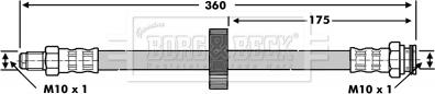 Borg & Beck BBH6775 - Əyləc şlanqı furqanavto.az