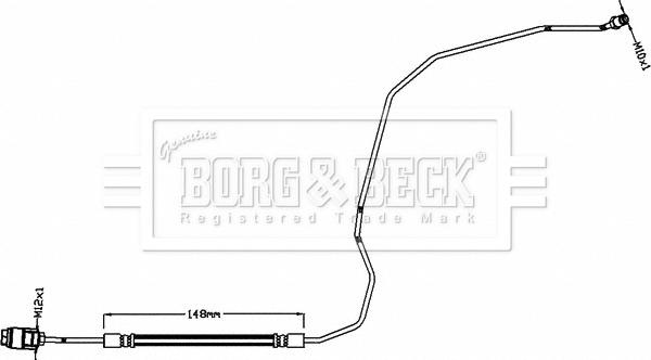 Borg & Beck BBH8466 - Əyləc şlanqı furqanavto.az