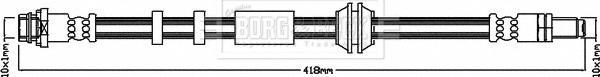 Borg & Beck BBH8412 - Əyləc şlanqı furqanavto.az