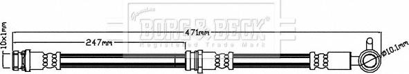 Borg & Beck BBH8472 - Əyləc şlanqı furqanavto.az