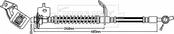 Borg & Beck BBH8518 - Əyləc şlanqı furqanavto.az