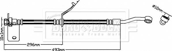 Borg & Beck BBH8521 - Əyləc şlanqı furqanavto.az