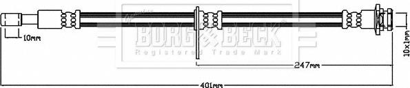 Borg & Beck BBH8604 - Əyləc şlanqı furqanavto.az