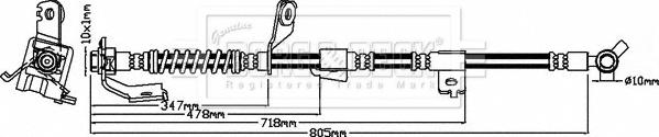 Borg & Beck BBH8624 - Əyləc şlanqı furqanavto.az