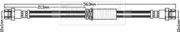 Borg & Beck BBH8052 - Əyləc şlanqı furqanavto.az