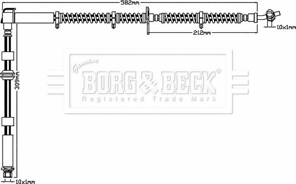 Borg & Beck BBH8017 - Əyləc şlanqı furqanavto.az