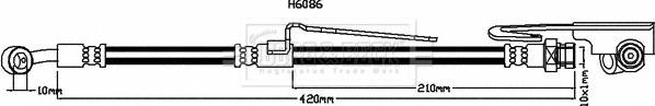 Borg & Beck BBH8113 - Əyləc şlanqı furqanavto.az