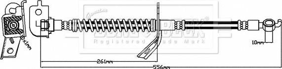 Borg & Beck BBH8128 - Əyləc şlanqı furqanavto.az