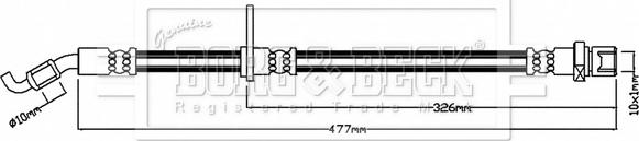 Borg & Beck BBH8842 - Əyləc şlanqı furqanavto.az