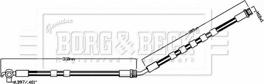 Borg & Beck BBH8854 - Əyləc şlanqı furqanavto.az