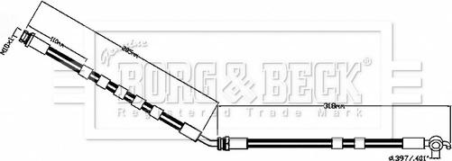 Borg & Beck BBH8855 - Əyləc şlanqı furqanavto.az