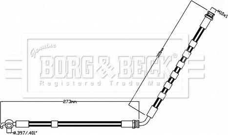 Borg & Beck BBH8852 - Əyləc şlanqı furqanavto.az