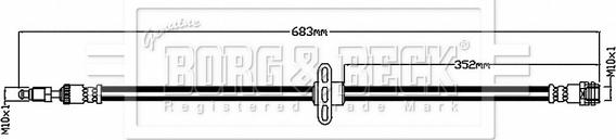 Borg & Beck BBH8837 - Əyləc şlanqı furqanavto.az