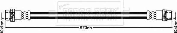 Borg & Beck BBH8323 - Əyləc şlanqı furqanavto.az