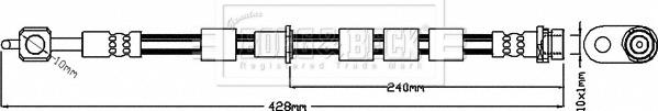 Borg & Beck BBH8372 - Əyləc şlanqı furqanavto.az