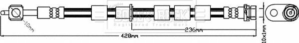 Borg & Beck BBH8377 - Əyləc şlanqı furqanavto.az