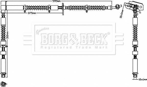 Borg & Beck BBH8296 - Əyləc şlanqı furqanavto.az