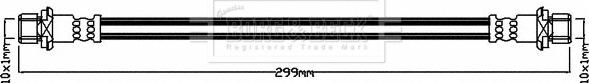 Borg & Beck BBH8228 - Əyləc şlanqı furqanavto.az