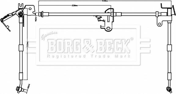 Borg & Beck BBH8740 - Əyləc şlanqı furqanavto.az