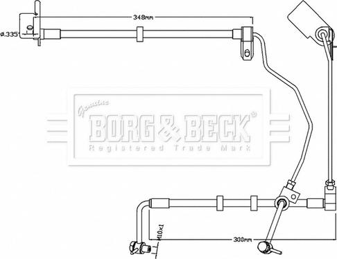 Borg & Beck BBH8741 - Əyləc şlanqı furqanavto.az