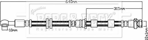 Borg & Beck BBH8755 - Əyləc şlanqı furqanavto.az