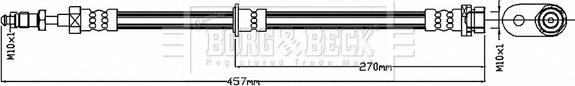 Borg & Beck BBH8705 - Əyləc şlanqı furqanavto.az