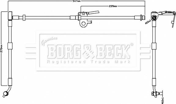 Borg & Beck BBH8737 - Əyləc şlanqı www.furqanavto.az