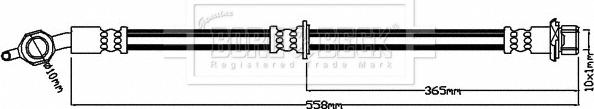 Borg & Beck BBH7968 - Əyləc şlanqı furqanavto.az