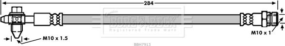 Borg & Beck BBH7913 - Əyləc şlanqı furqanavto.az