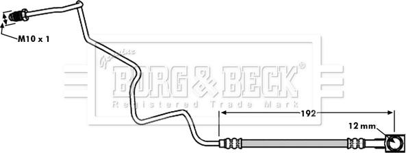 Borg & Beck BBH7935 - Əyləc şlanqı furqanavto.az