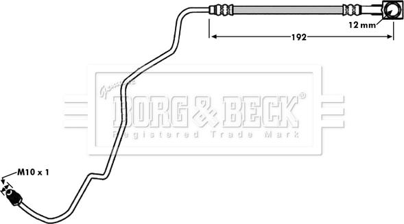 Borg & Beck BBH7936 - Əyləc şlanqı furqanavto.az