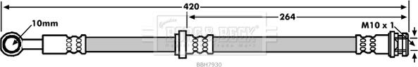 Borg & Beck BBH7930 - Əyləc şlanqı furqanavto.az