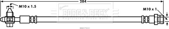 Borg & Beck BBH7922 - Əyləc şlanqı furqanavto.az
