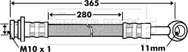 Borg & Beck BBH7464 - Əyləc şlanqı furqanavto.az