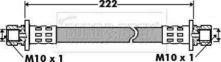 Borg & Beck BBH7439 - Əyləc şlanqı furqanavto.az