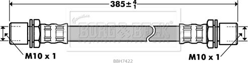 Borg & Beck BBH7422 - Əyləc şlanqı furqanavto.az