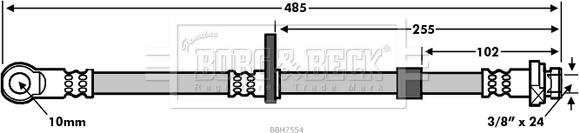 Borg & Beck BBH7554 - Əyləc şlanqı furqanavto.az