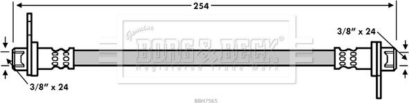 Borg & Beck BBH7565 - Əyləc şlanqı furqanavto.az