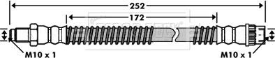 Borg & Beck BBH7511 - Əyləc şlanqı furqanavto.az