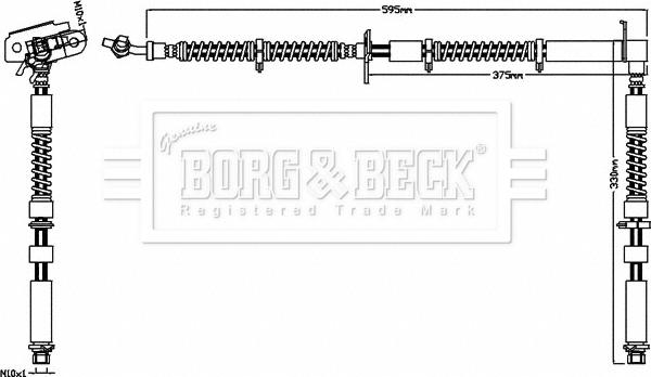 Borg & Beck BBH7532 - Əyləc şlanqı furqanavto.az
