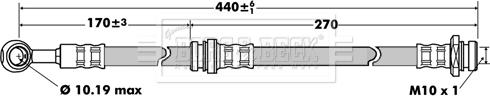 Borg & Beck BBH7523 - Əyləc şlanqı furqanavto.az