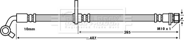 Borg & Beck BBH7681 - Əyləc şlanqı furqanavto.az