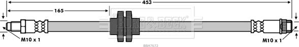 Borg & Beck BBH7672 - Əyləc şlanqı furqanavto.az