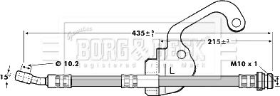 Borg & Beck BBH7055 - Əyləc şlanqı furqanavto.az