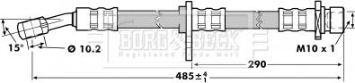 Borg & Beck BBH7018 - Əyləc şlanqı furqanavto.az