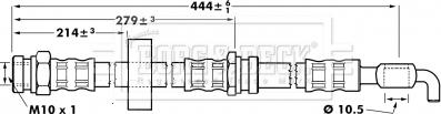 Borg & Beck BBH7083 - Əyləc şlanqı furqanavto.az