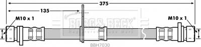 Borg & Beck BBH7030 - Əyləc şlanqı furqanavto.az